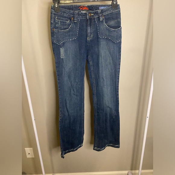 Leo Roma vintage embroidered distressed jeans - Picture 1 of 7